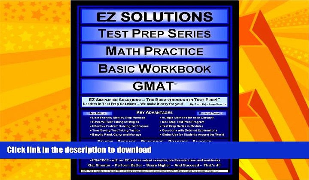 READ BOOK  EZ Solutions - Test Prep Series - Math Practice - Basic Workbook - GMAT (Edition: