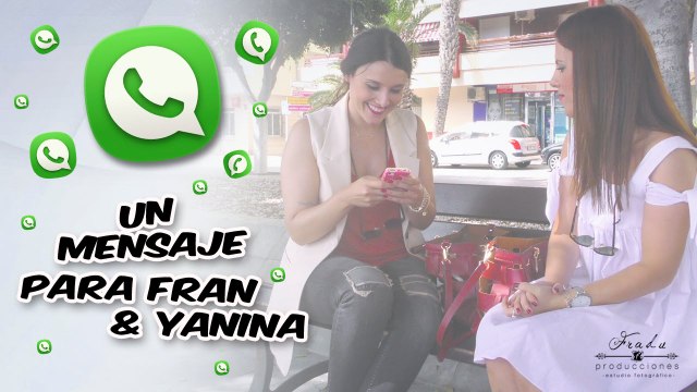 Idea original para bodas - Un mensaje para Fran y Yanina ( Fradu Producciones)