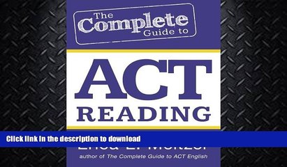 READ  The Complete Guide to ACT Reading  BOOK ONLINE