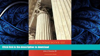READ THE NEW BOOK Foundations of Employment Discrimination Law (Interdisciplinary Readers in Law)