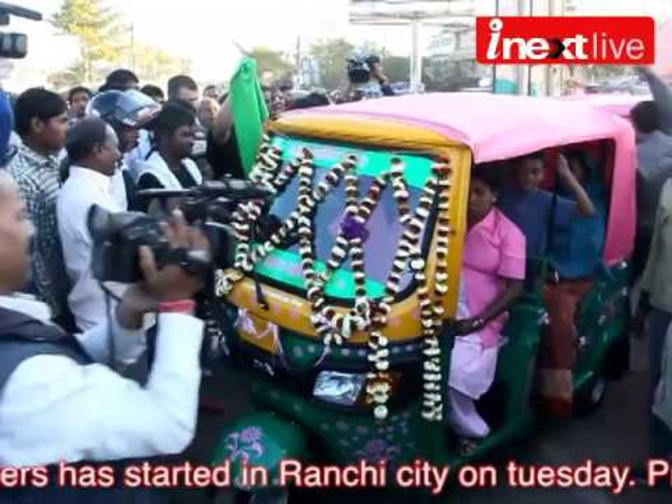 Ranchi women get exclusive pink auto rickshaws