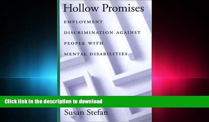 FAVORIT BOOK Hollow Promises: Employment Discrimination Against People with Mental Disabilities