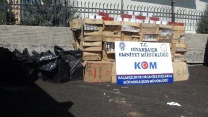 Diyarbakır'da 1 Milyon 482 Bin Liralık Kaçak Sigara ve Tütün Operasyonu