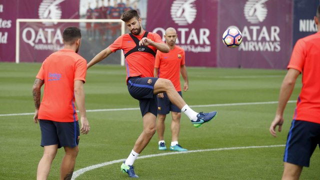 FC Barcelona training session: Final preparations for Balaídos visit
