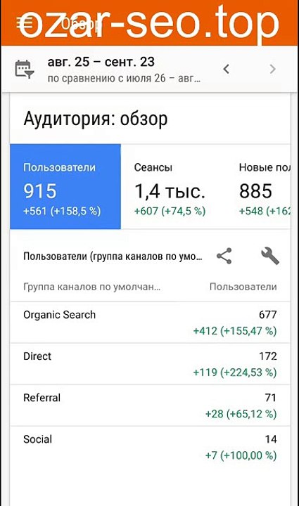 ozar-seo.top _ статистика от Google