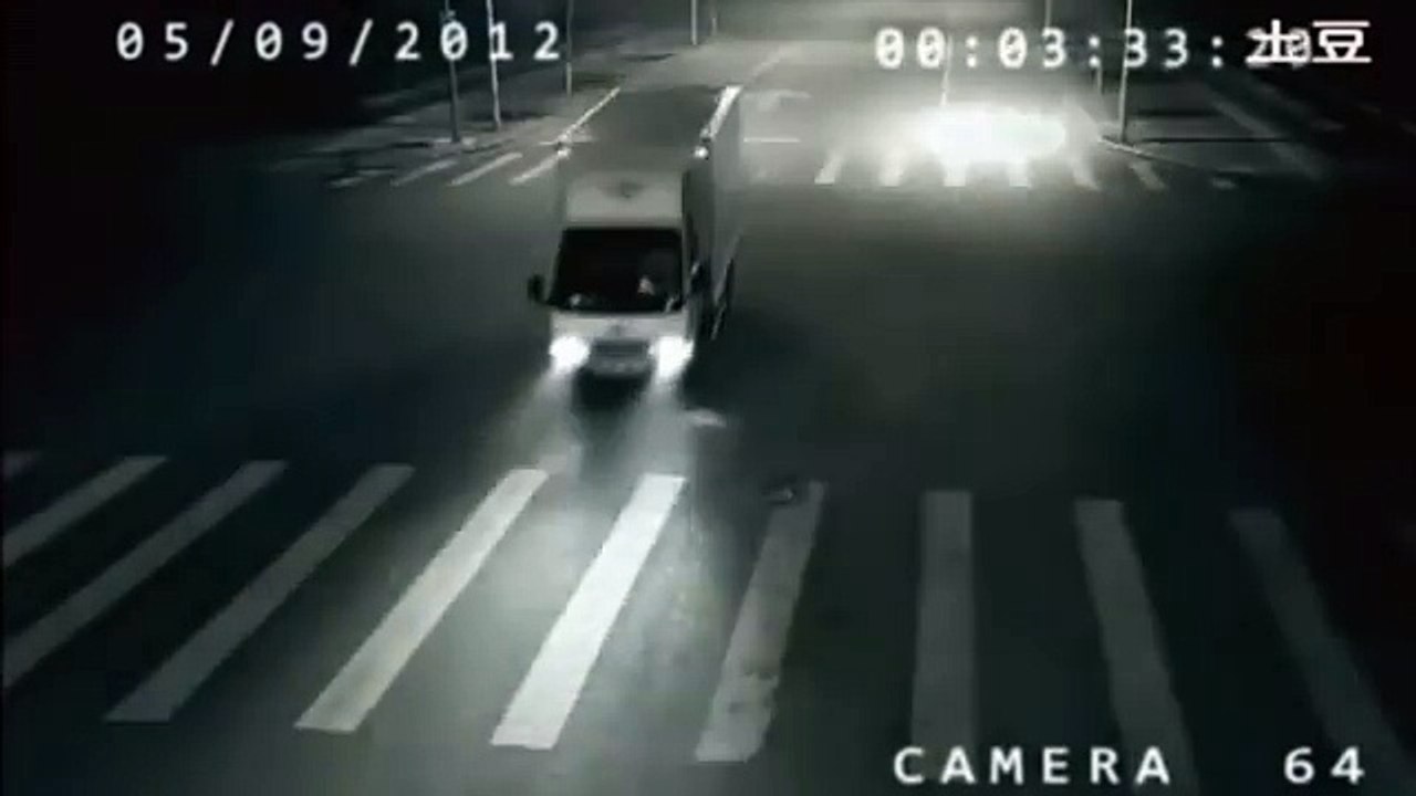 Accident surnaturel capturé sur une vidéo de surveillance