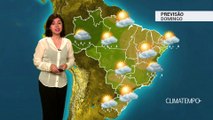 Previsão Brasil – Chuvas fortes no Sul e Norte