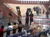 To ugh fight between Pakistani and Indian solider during At Wagah Border prade