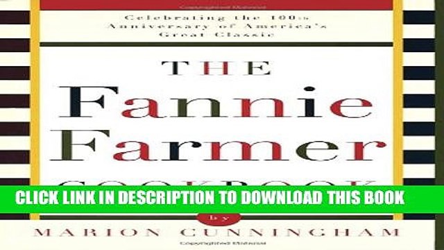 [PDF] The Fannie Farmer Cookbook: Anniversary Popular Collection