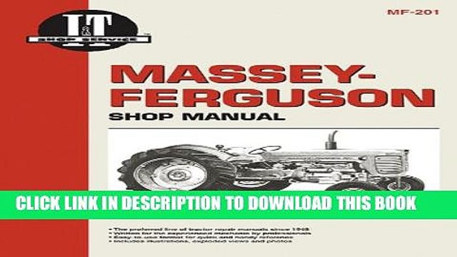 [PDF] Massey Ferguson Shop Manual Mf-201 (I T Shop Service Manuals) Full Online