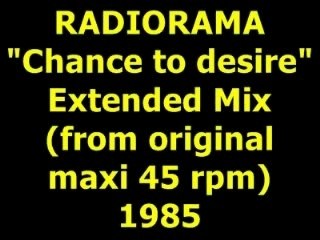 RADIORAMA  "Chance to desire"  Maxi 45 rpm