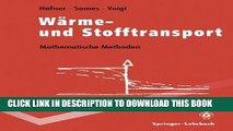 [PDF] WÃ¤rme- und Stofftransport: Mathematische Methoden (Springer-Lehrbuch) (German Edition) Full