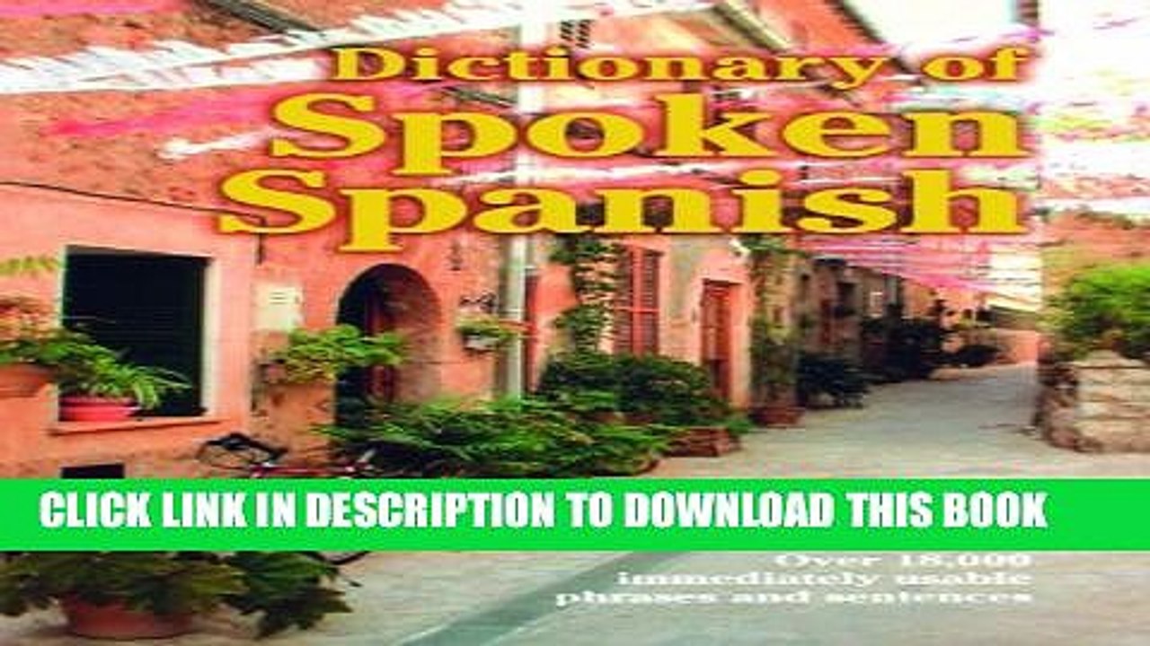 [PDF] Dictionary of Spoken Spanish (Dover Language Guides Spanish) Popular Colection