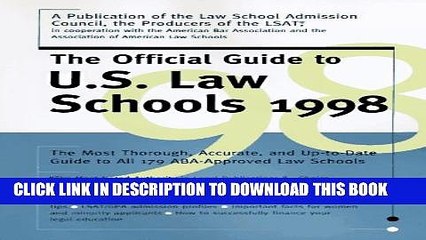 [PDF] 1998 Official Guide to U.S. Law Schools Full Colection