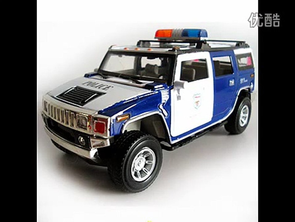 Cool baby Taobao gold alloy car models toy Hummer police
