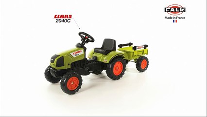 Toy pedal tractor Claas  by Falk Toys, item 2040C, 360 view