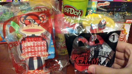 POWER RANGERS SAMURAI PAUL FRANK JULIUS MCDONALDS HAPPY MEAL TOYS