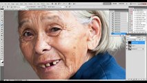 Photoshop : Extreme Makeover Looking 40 years younger Time Lapse