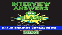 [PDF] Interview Answers in a Flash: 200 Flash Card-Style Questions and Answers to Prepare You for
