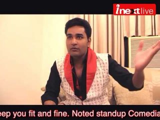 Standup Comedian Mubin Saudagar wishes Bikeathon 2013 participants