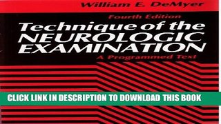 [PDF] Technique of the Neurologic Examination: A Programmed Text Popular Online