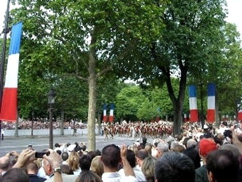 Passage de Nicolas Sarkozy - Defile du 14 juillet