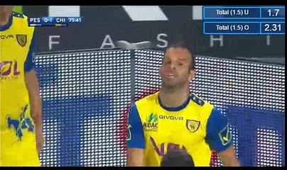 Riccardo Meggiorini Goal HD - Pescara 0-1 Chievo 01.10.2016
