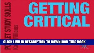 [PDF] Getting Critical (Pocket Study Skills) Popular Online