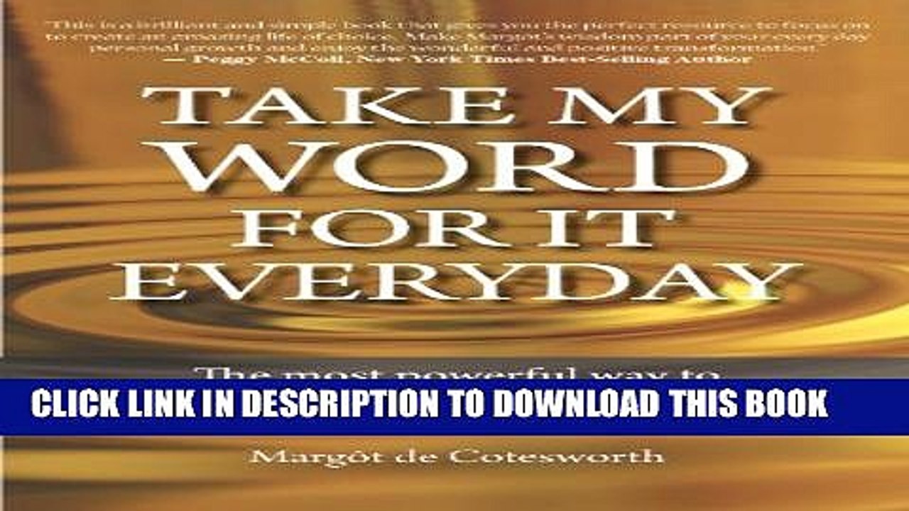 [New] TAKE MY WORD FOR IT - EVERYDAY Exclusive Full Ebook