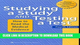 [PDF] Studying a Study   Testing a Test: How to Read the Medical Evidence (Book/CD-ROM) Popular