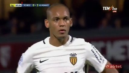 0-4 Fabinho Penalty Goal HD - FC Metz 0-4 AS Monaco - 01.10.2016 HD