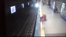 Metro Durağında intihar Girişimi