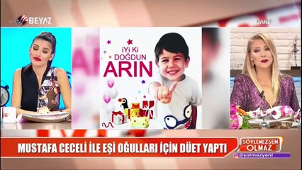Mustafa Ceceli ve Eşi Oğulları icin Duet Yaptı