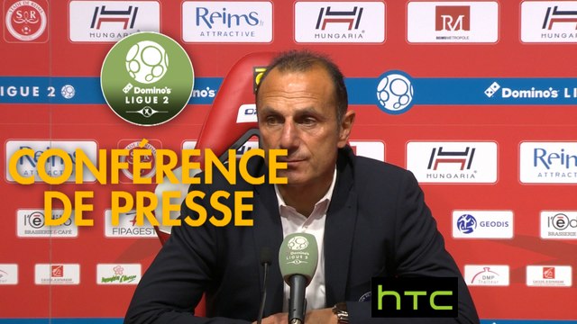 Conférence de presse Stade de Reims - AJ Auxerre (3-0) : Michel DER ZAKARIAN (REIMS) - (AJA) - 2016/2017