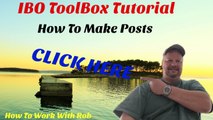 IBO Toolbox Tutorial - How To Post To IBO Social
