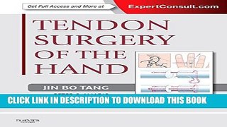 [PDF] Tendon Surgery of the Hand: Expert Consult - Online and Print Full Online