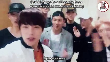[26.09.2016] Monsta X Monbebe'nin Doğum Gününü Kutluyor! (Twitter Video) (Türkçe Altyazılı)