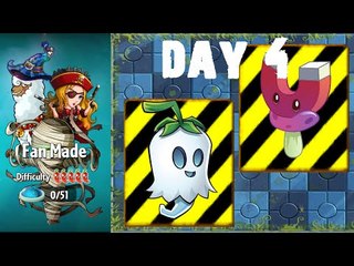 Plants vs. Zombies 2 - Fan Made World by OyKus - Level 4 (Endangered Plants)