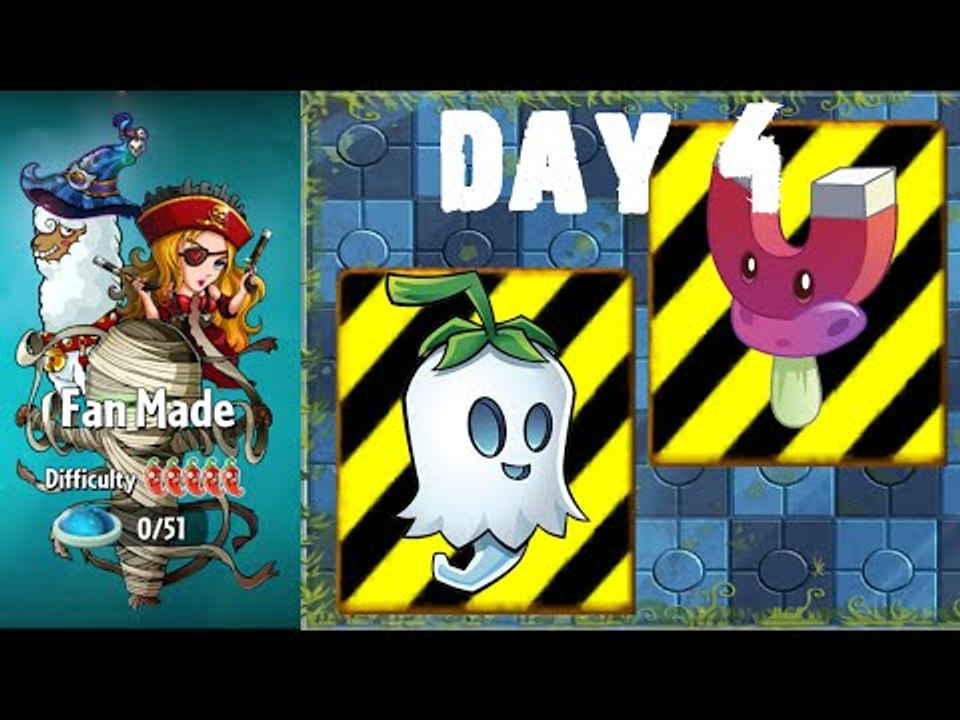 Plants vs. Zombies 2 - Fan Made World by OyKus - Level 4 (Endangered Plants)