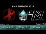 《LOL》2016 LMS 夏季賽 粵語 W8D3 XG vs TM Game 1