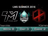 《LOL》2016 LMS 夏季賽 粵語 W8D3 XG vs TM Game 2