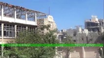 Бои сирийской армии в районе Бустан Аль-Баша Алеппо