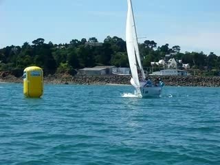 Claire Leroy au championnat du monde de match racing 2007