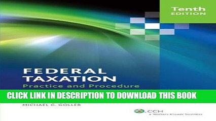 [PDF] Federal Taxation Practice and Procedure (Tenth Edition) Full Online