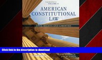 READ ONLINE American Constitutional Law, Volume II: Civil Rights and Liberties FREE BOOK ONLINE