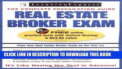 [PDF] Real Estate Broker Exam (Real Estate Broker Exam: The Complete Preparation Guide) Popular