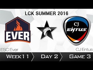 《LOL》2016 LCK 夏季賽 國語 W11D2 Ever vs CJ Game 3