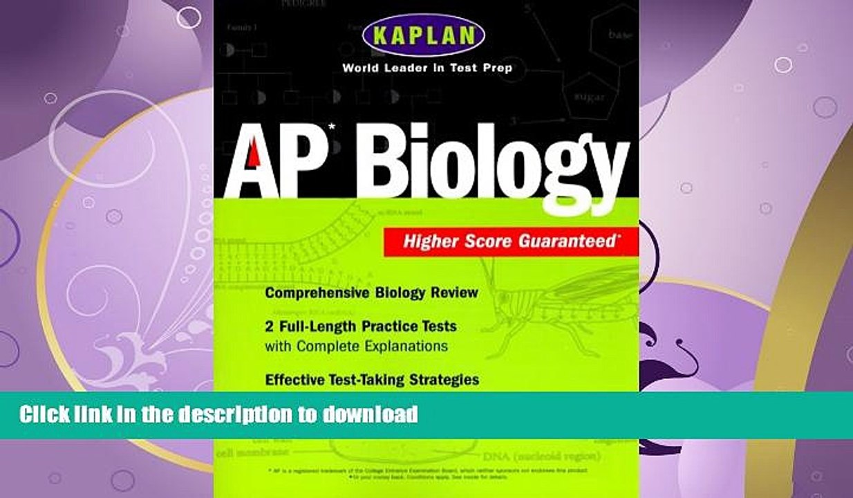 FAVORITE BOOK  Kaplan AP Biology  GET PDF