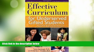 Big Deals  Effective Curriculum for Underserved Gifted Students: A CEC-TAG Educational Resource