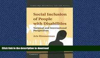 READ ONLINE Social Inclusion of People with Disabilities: National and International Perspectives